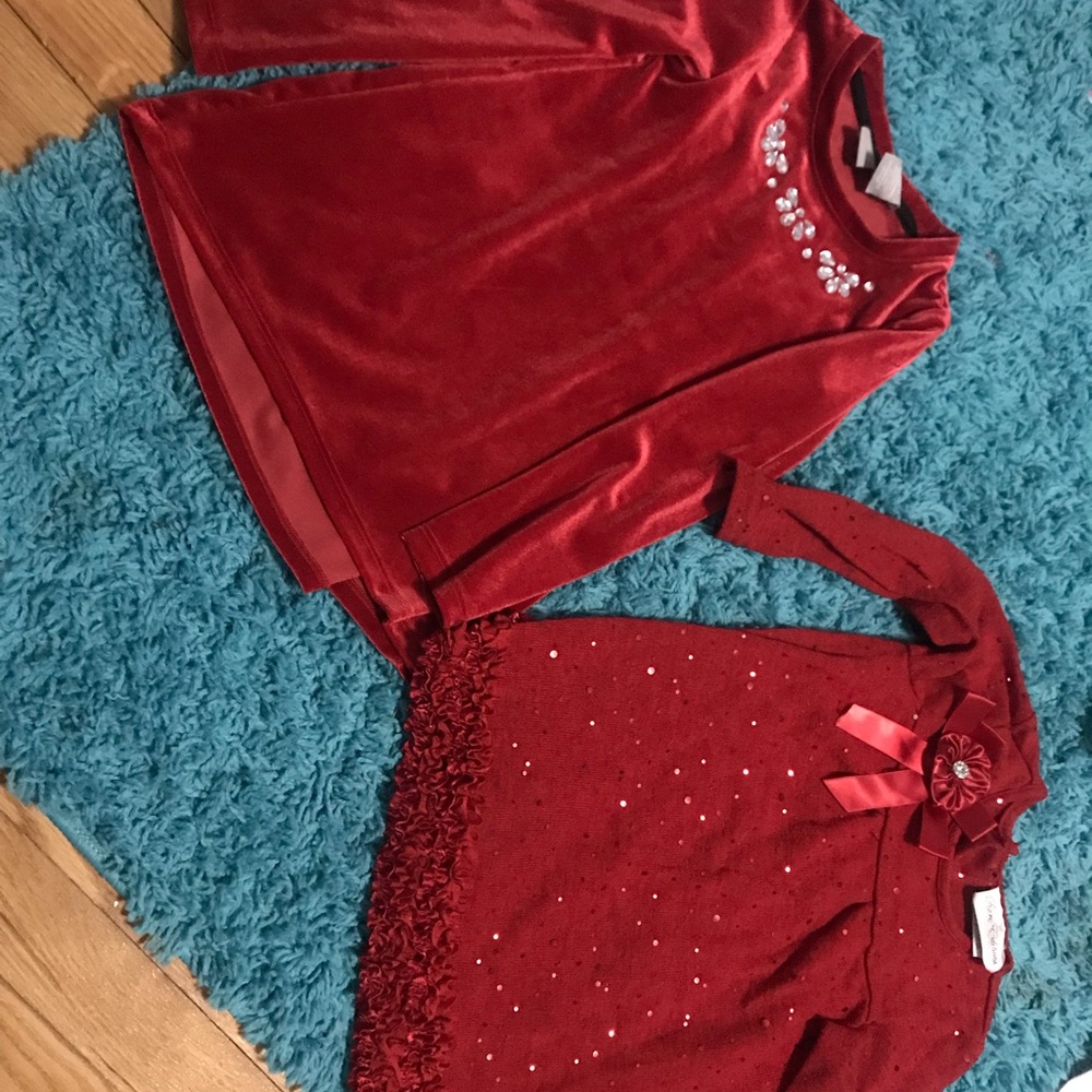 Sz 4 girls Christmas tops